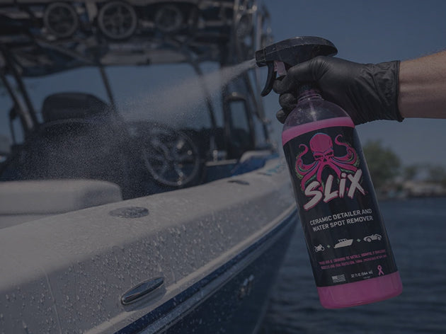 Spray step in SLIX 3-step cleaning process